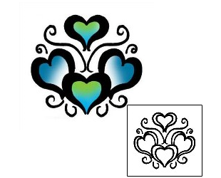 Heart Tattoo Specific Body Parts tattoo | PPF-02677