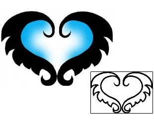 Heart Tattoo Specific Body Parts tattoo | PPF-02682