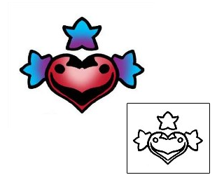 Heart Tattoo Specific Body Parts tattoo | PPF-02683