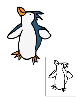 Picture of Excited Penguin Tattoo