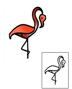 Flamingo Tattoo For Women tattoo | PPF-02781