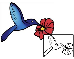 Hummingbird Tattoo Specific Body Parts tattoo | PPF-02790