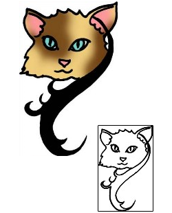 Cat Tattoo Specific Body Parts tattoo | PPF-02859