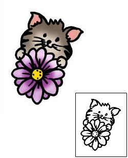 Cat Tattoo Specific Body Parts tattoo | PPF-02866