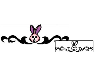 Rabbit Tattoo Specific Body Parts tattoo | PPF-02868