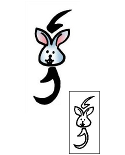 Rabbit Tattoo Specific Body Parts tattoo | PPF-02872