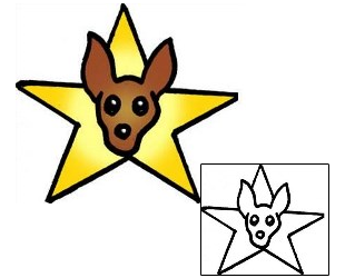 Star Tattoo Hazel Dog Tattoo