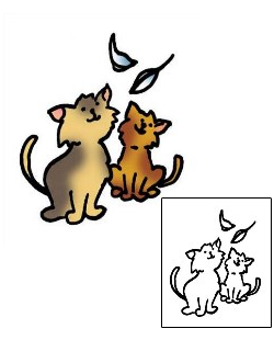 Cat Tattoo Specific Body Parts tattoo | PPF-02890