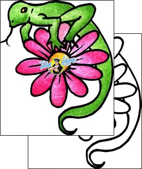 Flower Tattoo lizard-tattoos-pablo-paola-ppf-02919