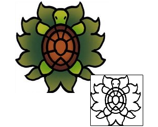 Turtle Tattoo Specific Body Parts tattoo | PPF-02983