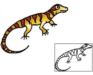 Lizard Tattoo Specific Body Parts tattoo | PPF-02998