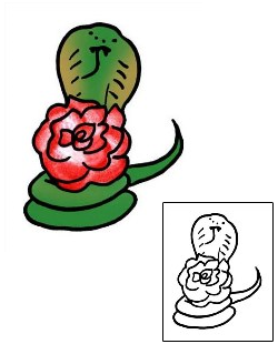 Reptiles & Amphibians Tattoo Plant Life tattoo | PPF-03022