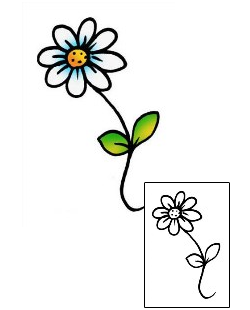 Flower Tattoo Specific Body Parts tattoo | PPF-03024