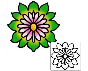 Flower Tattoo Specific Body Parts tattoo | PPF-03048