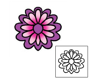 Flower Tattoo Specific Body Parts tattoo | PPF-03050