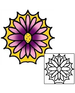 Flower Tattoo Specific Body Parts tattoo | PPF-03057