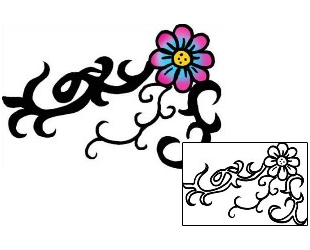 Flower Tattoo Specific Body Parts tattoo | PPF-03061
