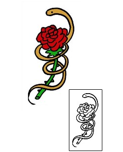 Reptiles & Amphibians Tattoo Plant Life tattoo | PPF-03063