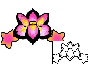 Flower Tattoo Specific Body Parts tattoo | PPF-03080