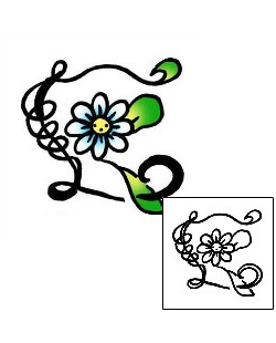Flower Tattoo Specific Body Parts tattoo | PPF-03085