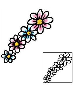 Flower Tattoo Specific Body Parts tattoo | PPF-03086