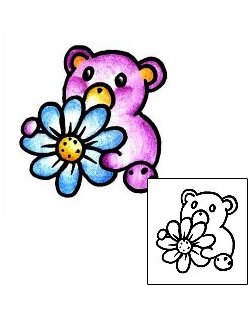 Flower Tattoo Specific Body Parts tattoo | PPF-03093