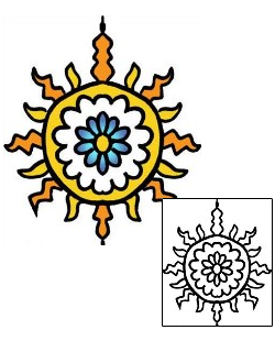 Sun Tattoo Sun Daisy Tattoo