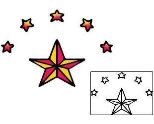 Star Tattoo Astronomy tattoo | PPF-03151