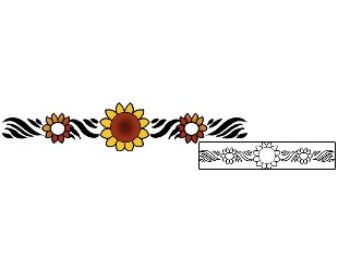 Sunflower Tattoo Specific Body Parts tattoo | PPF-03263