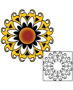 Sunflower Tattoo Plant Life tattoo | PPF-03282