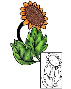 Sunflower Tattoo Plant Life tattoo | PPF-03293