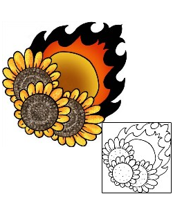 Sunflower Tattoo Plant Life tattoo | PPF-03296