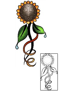 Sunflower Tattoo Plant Life tattoo | PPF-03298