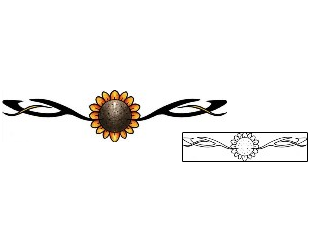 Sunflower Tattoo Specific Body Parts tattoo | PPF-03299