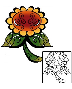 Sunflower Tattoo Plant Life tattoo | PPF-03307