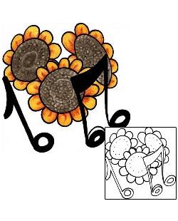 Sunflower Tattoo Miscellaneous tattoo | PPF-03312