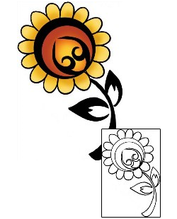 Sunflower Tattoo Tattoo Styles tattoo | PPF-03324