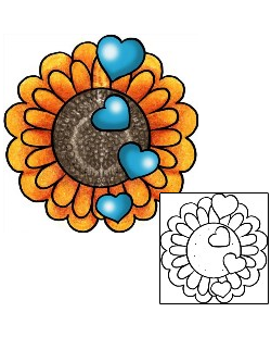 Sunflower Tattoo For Women tattoo | PPF-03330