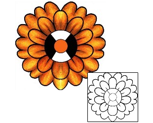 Sunflower Tattoo Plant Life tattoo | PPF-03339