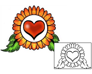 Sunflower Tattoo For Women tattoo | PPF-03342
