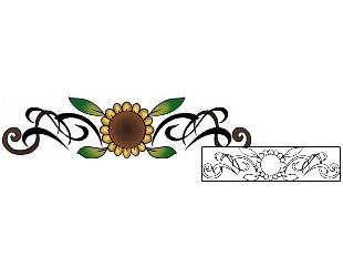 Sunflower Tattoo Specific Body Parts tattoo | PPF-03346