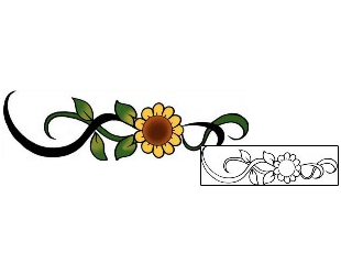 Sunflower Tattoo Specific Body Parts tattoo | PPF-03351