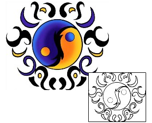 Yin Yang Tattoo Miscellaneous tattoo | PPF-03448