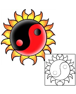 Yin Yang Tattoo Miscellaneous tattoo | PPF-03453