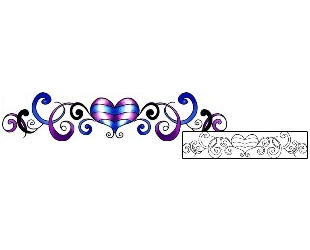 Heart Tattoo Specific Body Parts tattoo | PPF-03476