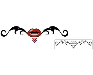 Lip Print Tattoo Tattoo Styles tattoo | PPF-03534