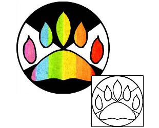 Paw Print Tattoo Miscellaneous tattoo | PPF-03562