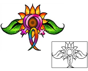 Sunflower Tattoo Miscellaneous tattoo | PPF-03616