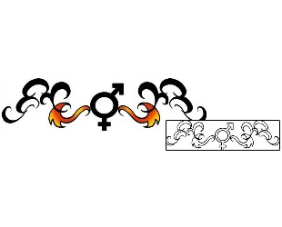Symbol Tattoo Specific Body Parts tattoo | PPF-03618