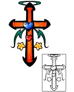 Cross Tattoo Religious & Spiritual tattoo | PPF-03639